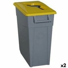 Denox rūšiavimo šiukšlių dėžė, geltona, 65 L, 2 vnt цена и информация | Мусорные баки | pigu.lt