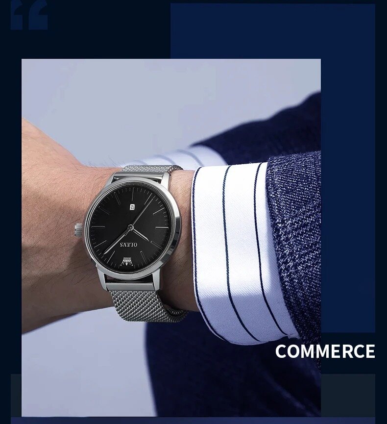 Olevs vyriškas kvarcinis laikrodis kaina ir informacija | Vyriški laikrodžiai | pigu.lt