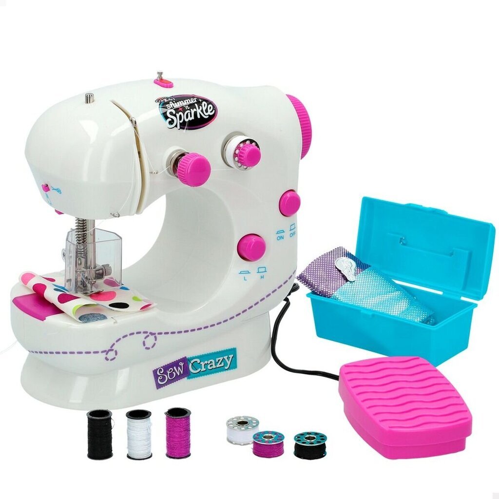 Vaikiška siuvimo mašina su šviesa ir garsais Cra-Z-Art, balta цена и информация | Žaislai mergaitėms | pigu.lt
