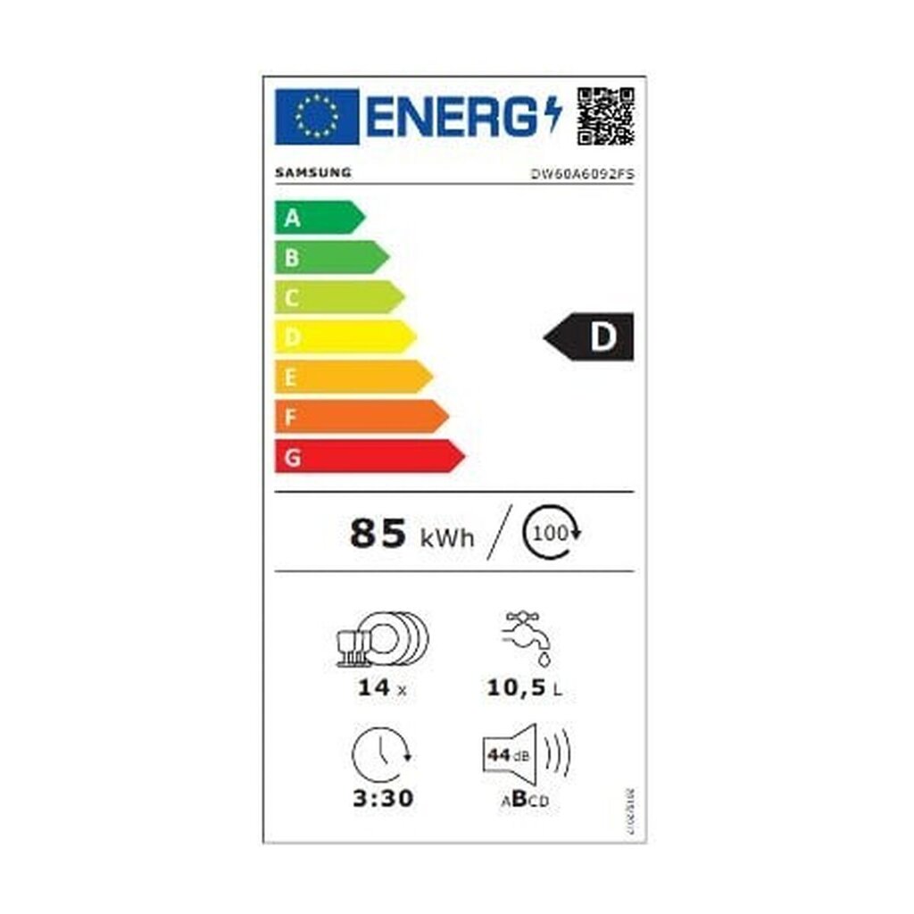 Samsung DW60A6092FS/ET цена и информация | Indaplovės | pigu.lt