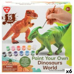 Dviejų dinozaurų rinkinys PlayGo, 15 d, 6 vnt. цена и информация | Развивающие игрушки | pigu.lt