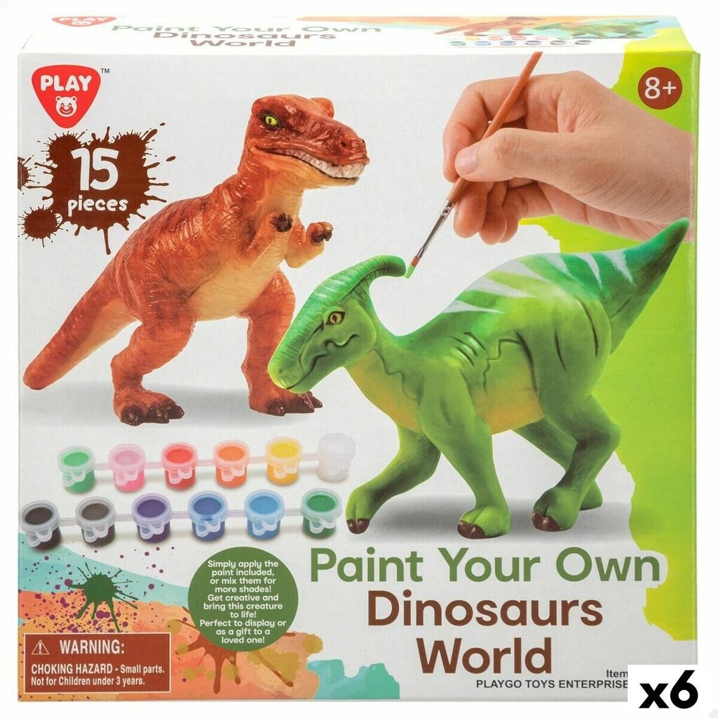 Dviejų dinozaurų rinkinys PlayGo, 15 d, 6 vnt. цена и информация | Lavinamieji žaislai | pigu.lt