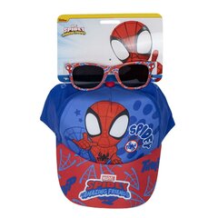 Kepurės ir akinių nuo saulės komplektas Spidey Mėlyna (51 cm) 2 Dalys Raudona S0738814 kaina ir informacija | Kepurės moterims | pigu.lt