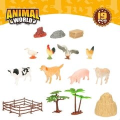 Gyvūnų figūrėlių rinkinys Ūkis Color Baby, 13x8x3 cm, 19 d, 6 vnt. kaina ir informacija | Žaislai berniukams | pigu.lt