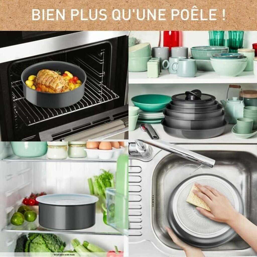 Tefal keptuvių rinkinys, 3 dalių цена и информация | Keptuvės | pigu.lt