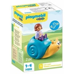 71322 Playmobil 1.2.3. Rocking Snail figūrėlė цена и информация | Конструкторы и кубики | pigu.lt