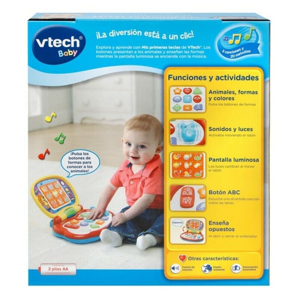 Interaktyvus žaislas Kompiuteris Vtech Baby, ES kaina ir informacija | Žaislai kūdikiams | pigu.lt