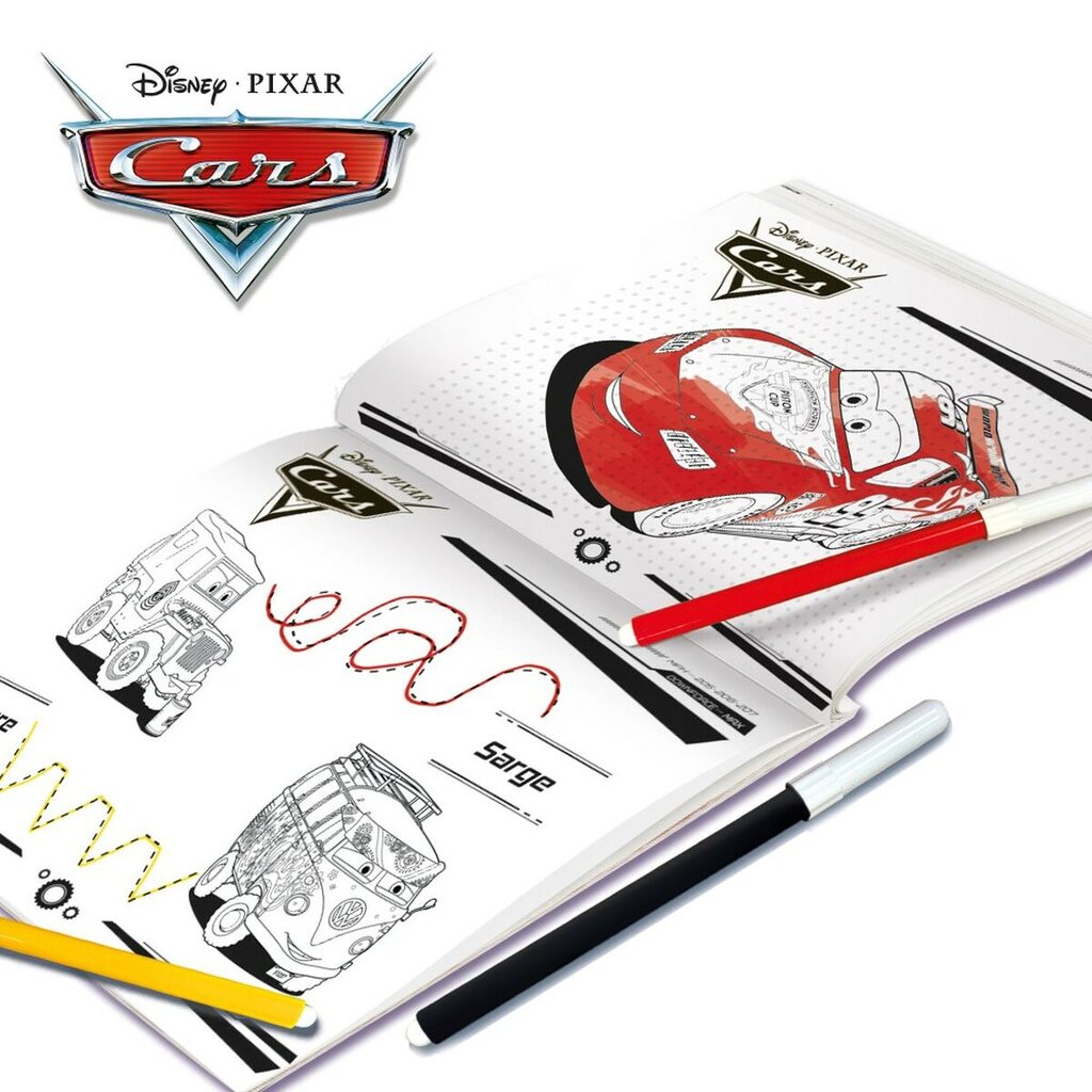 Piešimo rinkinys Cars Pocket Drawing School, 6 vnt. kaina ir informacija | Piešimo, tapybos, lipdymo reikmenys | pigu.lt