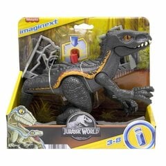 Dinozauras Indoraptor su priedais Fisher Price, juodas/oranžinis, 3 d. kaina ir informacija | Žaislai berniukams | pigu.lt