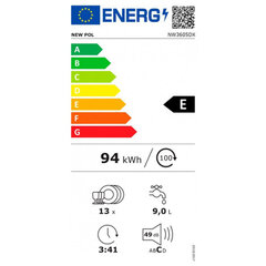 New Pol NW3605DX kaina ir informacija | Indaplovės | pigu.lt