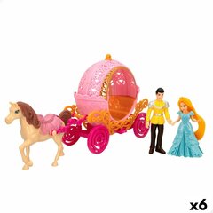 Lėlių figūrėlės su karieta Colorbaby Isabella, 6 vnt. цена и информация | Игрушки для девочек | pigu.lt