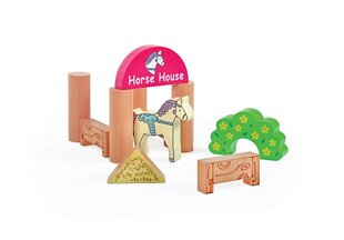 Žaislas arklidė Horse House, įvairių spalvų, 17 cm цена и информация | Игрушки для девочек | pigu.lt