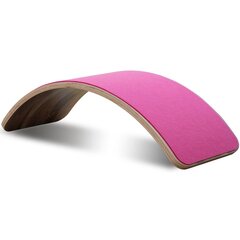 Medinė balanso lenta Wavy Board - Natural, Pink цена и информация | Балансировочные подушки | pigu.lt