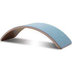 Medinė balanso lenta Wavy Board - Natural, Blue цена и информация | Балансировочные подушки | pigu.lt