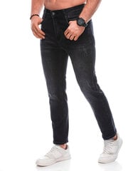 джинсы P1310 - черные цена и информация | Мужские джинсы | pigu.lt