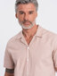 Marškiniai vyrams Ombre Clothing v6 om-shss-0168, smėlio spalvos kaina ir informacija | Vyriški marškiniai | pigu.lt