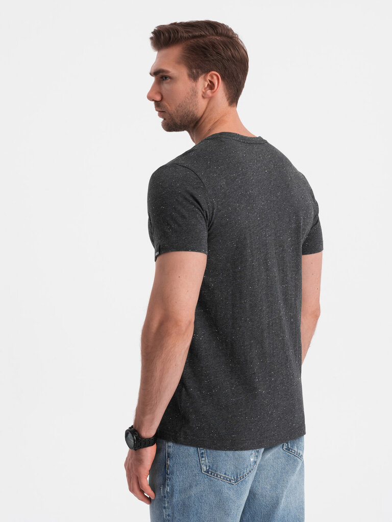 Marškinėliai vyrams Ombre Clothing, juodi цена и информация | Vyriški marškinėliai | pigu.lt