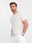 Marškinėliai vyrams Ombre 01829, balti kaina ir informacija | Vyriški marškinėliai | pigu.lt
