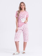 женская пижама ulr280 - светло-розовая 124835-7 цена и информация | Женские пижамы, ночнушки | pigu.lt