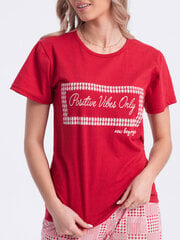 женская пижама ulr284 - красная 124816-7 цена и информация | Женские пижамы, ночнушки | pigu.lt