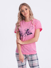 женская пижама ulr269 - розовая 124809-7 цена и информация | Женские пижамы, ночнушки | pigu.lt
