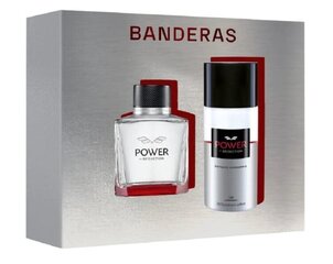 Prekė su pažeista pakuote. Dovanų rinkinys Antonio Banderas Power Of Seduction vyrams: tualetinis vanduo EDT, 100 ml + dezodorantas, 150 ml kaina ir informacija | Kvepalai ir kosmetika su pažeista pakuote | pigu.lt