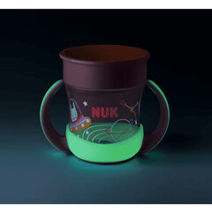 Кружка NUK Magic Cup с ручками 160 мл 6 м+ розовая светится в темноте. цена и информация | Бутылочки и аксессуары | pigu.lt