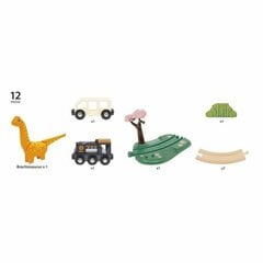 Набор поезда с динозавром Brio, 12 д. цена и информация | Игрушки для мальчиков | pigu.lt
