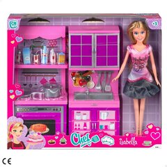 Lėlė su virtuvėle Colorbaby Isabella Chef, 4 vnt. цена и информация | Игрушки для девочек | pigu.lt