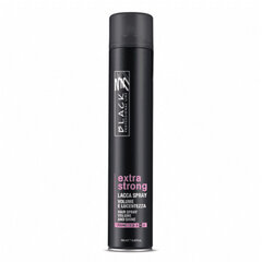 Plaukų lakas Black Extra Strong Hairlash Spray Volume and Shine Fixing Strong, 500 ml kaina ir informacija | Plaukų formavimo priemonės | pigu.lt