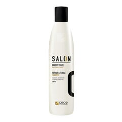 Stiprinantis plaukų šampūnas CeCe Salon Expert Care Repair & Force, pažeistiems ir sausiem plaukams, 300 ml kaina ir informacija | Šampūnai | pigu.lt