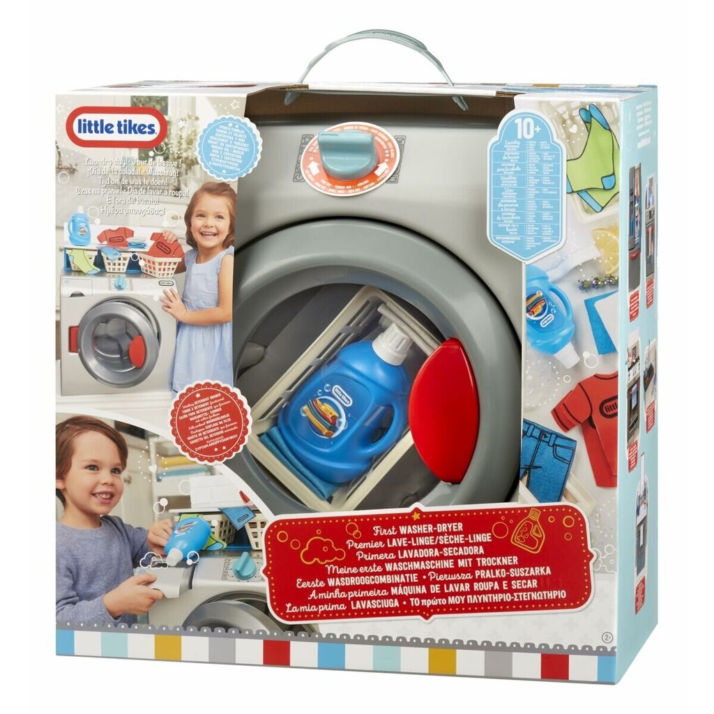 Vaikiška skalbimo mašina su šviesa ir garsais Little Tikes, pilka цена и информация | Žaislai mergaitėms | pigu.lt