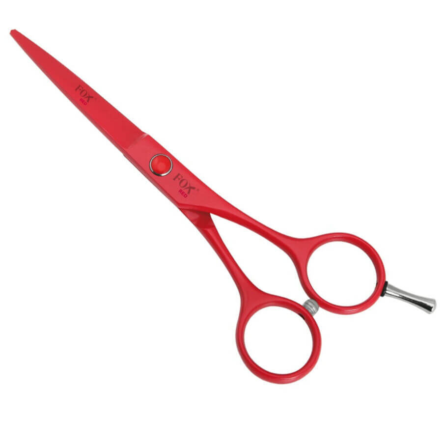Žirklės plaukams Fox Red 5.5, su dėklu, 1 vnt. kaina ir informacija | Šepečiai, šukos, žirklės | pigu.lt