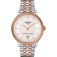 Laikrodis vyrams Tissot CARSON POWERMATIC 80 (Ø 40 mm) S7295985 цена и информация | Женские часы | pigu.lt