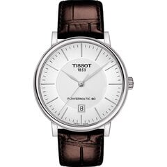 Laikrodis vyrams Tissot CARSON POWERMATIC 80 (Ø 40 mm) S7295982 kaina ir informacija | Moteriški laikrodžiai | pigu.lt