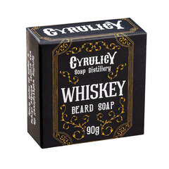 Barzdos skutimosi muilas Cyrulicy Whiskey Beard Soap, 90 g цена и информация | Косметика и средства для бритья | pigu.lt
