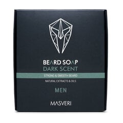 Barzdos šampūnas Masveri Dark Scent Beard Soap, 100 g цена и информация | Косметика и средства для бритья | pigu.lt