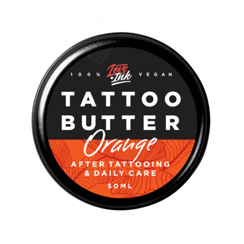 Tatuiruotės priežiūros sviestas Loveink Tattoo Butter Orange, 50 ml kaina ir informacija | Kūno kremai, losjonai | pigu.lt