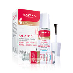 Nagų lakas Mavala Nail Shield, 2 x 10 ml цена и информация | Лаки, укрепители для ногтей | pigu.lt