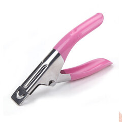 Гильотинный нож для наращивания ногтей, розовый цена и информация | Средства для маникюра и педикюра | pigu.lt