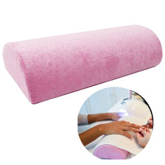 Подушка под руку подставка для маникюра, фроте, розовая цена и информация | Средства для маникюра и педикюра | pigu.lt