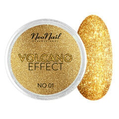 Пыль NeoNail для украшения ногтей volcano effect 01, золотая цена и информация | Средства для маникюра и педикюра | pigu.lt