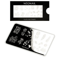 NEONAIL Пластина для стемпинга stamping plate 06 цена и информация | Средства для маникюра и педикюра | pigu.lt