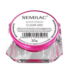 Nagų dekoravimo dribsniai Semilac Acrylic Powder, Clear 692, 10 g kaina ir informacija | Manikiūro, pedikiūro priemonės | pigu.lt