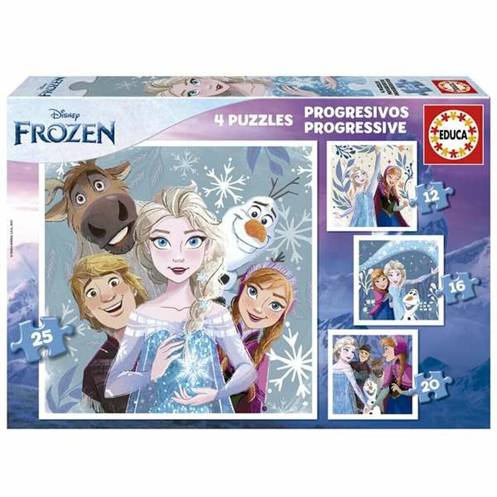 Dėlionių rinkinys Educa Frozen (Ledo Šalis), 73 d. цена и информация | Dėlionės (puzzle) | pigu.lt