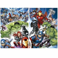 2 dėlionių rinkinys Educa Marvel The Avengers, 100 d. kaina ir informacija | Dėlionės (puzzle) | pigu.lt