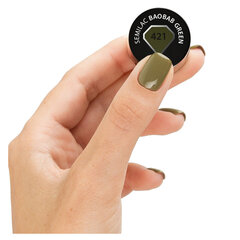 Гибридный лак 421, Баобаб зеленый, 7 мл цена и информация | Лаки, укрепители для ногтей | pigu.lt