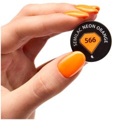 Гибридный лак SEMILAC 566, неоновый оранжевый, 7 мл цена и информация | Лаки, укрепители для ногтей | pigu.lt