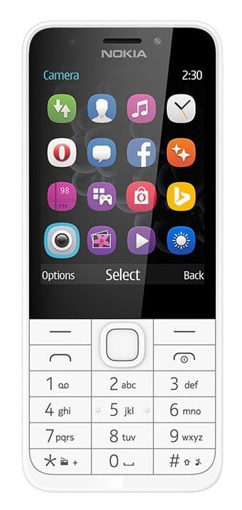 Nokia 230 Dual SIM, Silver kaina ir informacija | Mobilieji telefonai | pigu.lt
