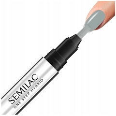 Hibrinis nagų lakas - markeris Semilac One Step S120, pilka, 3 ml kaina ir informacija | Nagų lakai, stiprintojai | pigu.lt